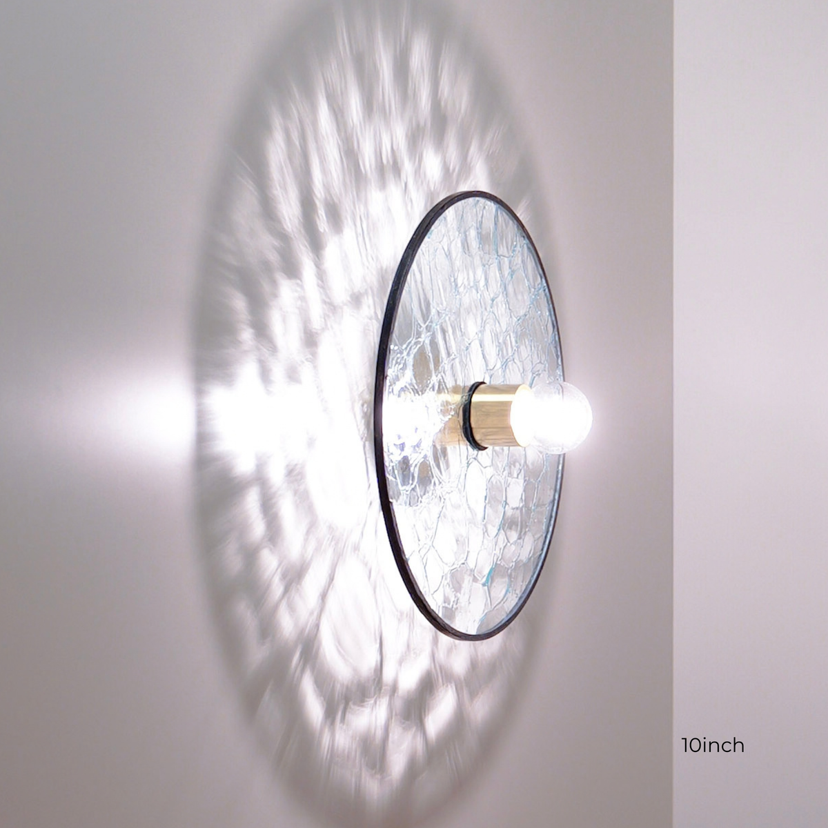 【 受注生産 】GLASSIC BRACKET LIGHT/Crackle 10インチ