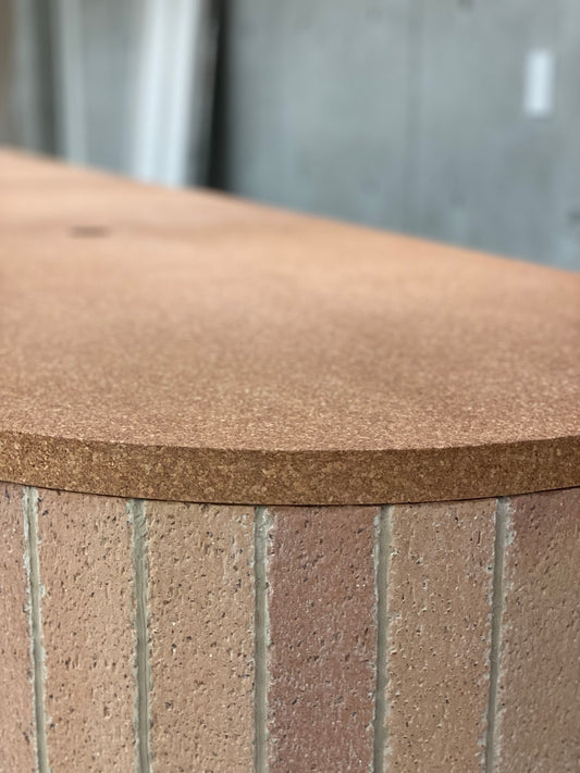 渋谷区ヘアサロン/什器製作/コルク天板製作