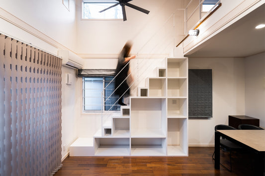 文京区 A邸/家具製作/階段家具・スチール手すり