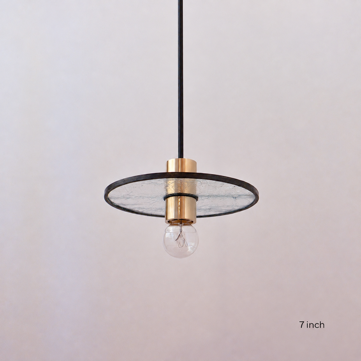 【 受注生産 】GLASSIC PENDANT LIGHT/Crackle　7インチ　